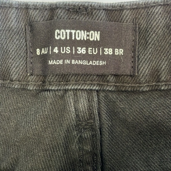 Cotton On Black Long Straight Leg Jeans - Picture 5 of 8